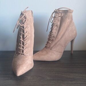 NEW Call it Spring Devil Queen Blush stiletto booties